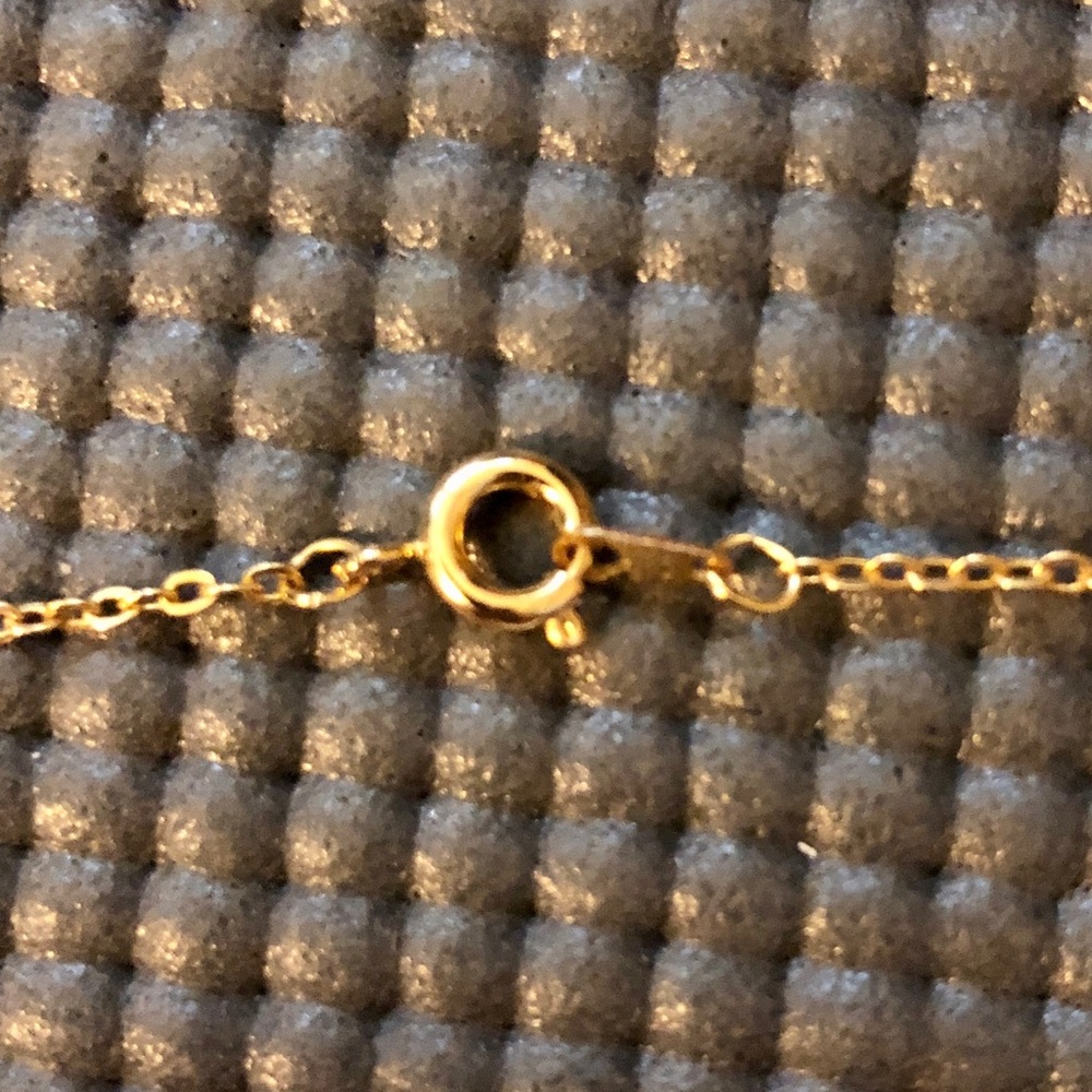 Vintage ‘90s Gold Tone July Birthstone Heart Pendant Necklace and Bracelet Set - Picture 7 of 8